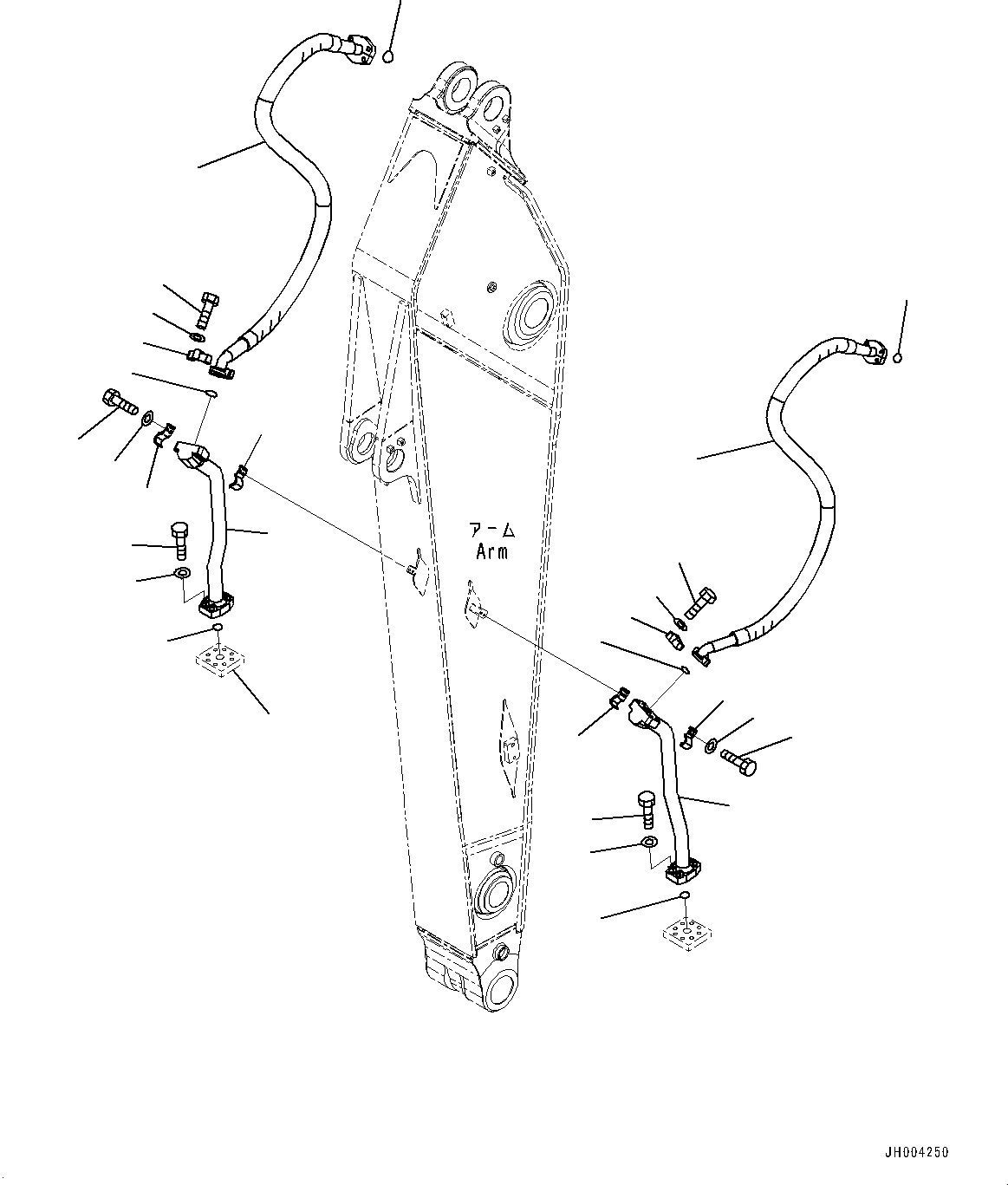 Block(Arm,Block,3400mm, HCU,For Reduce Back Pressure 1-Attachment,Quick Coupler, KAL) (208-970-7391) KOMATSU