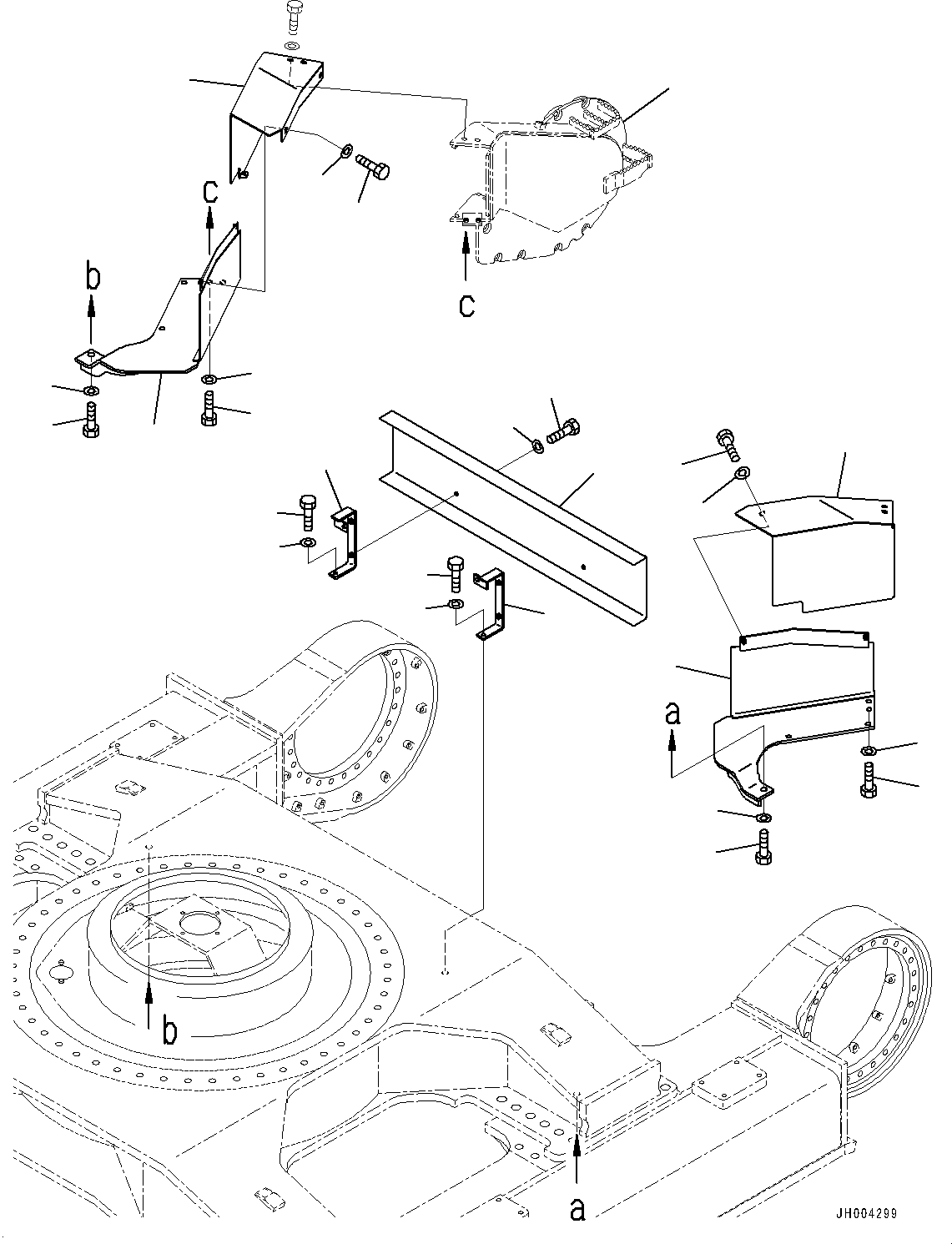 Guard(Travel Motor Guard,For Long Track Frame,EN ISO Access 2011) (209-30-45150) KOMATSU