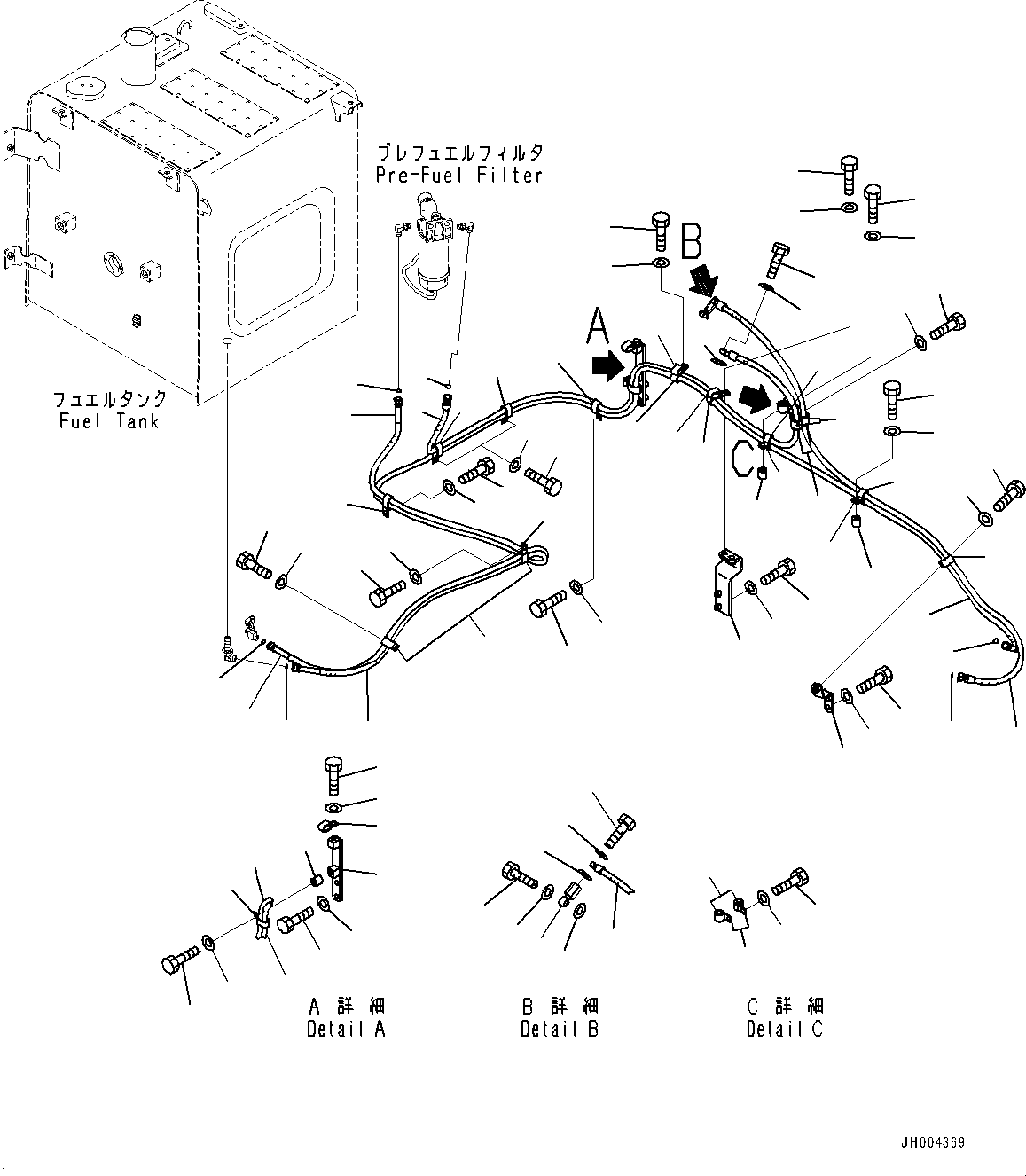 Шланг с торцевым уплотнением 02762-00350 KOMATSU