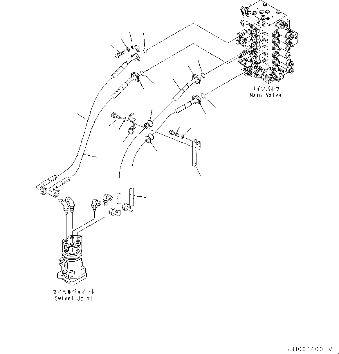 Трубка 205-62-33161 KOMATSU