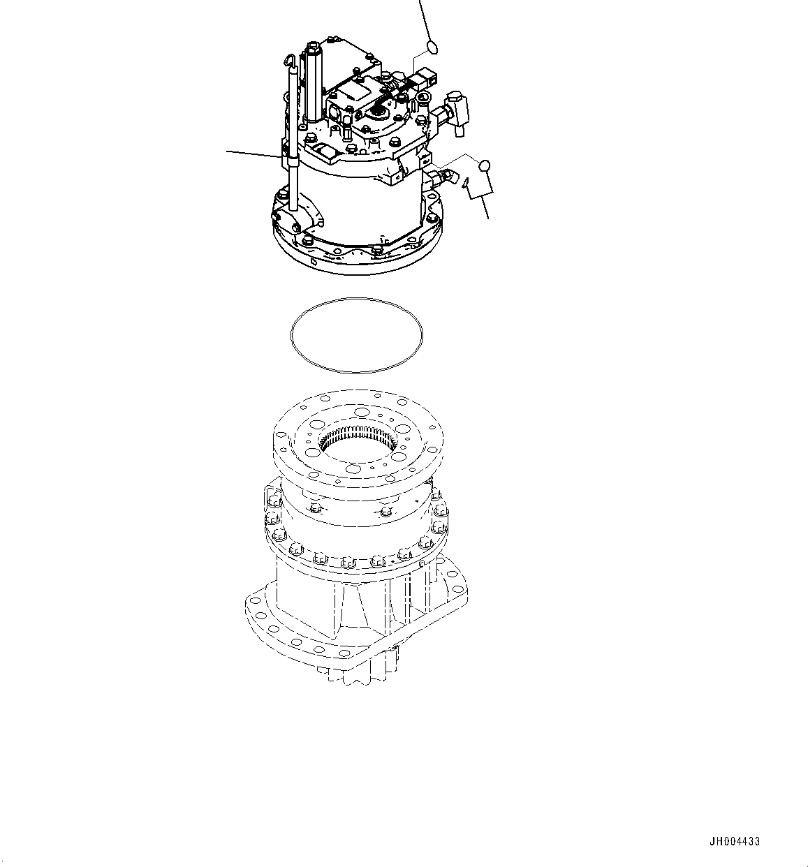 Электродвигатель в сборе 7875-13-1013 KOMATSU