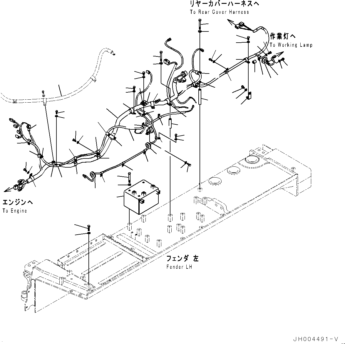 Жгут проводов 195-06-56553 KOMATSU