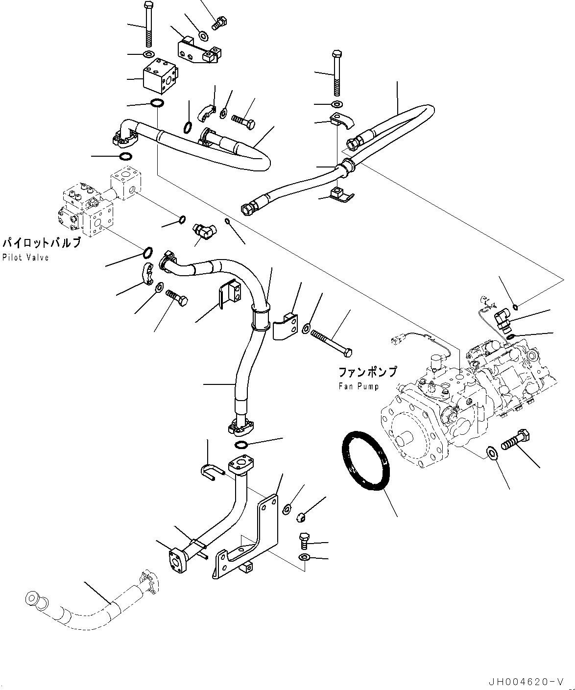Шланг фланцевого типа 07088-110A8 KOMATSU