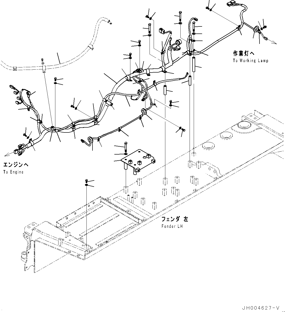 Жгут проводов 195-06-67550 KOMATSU