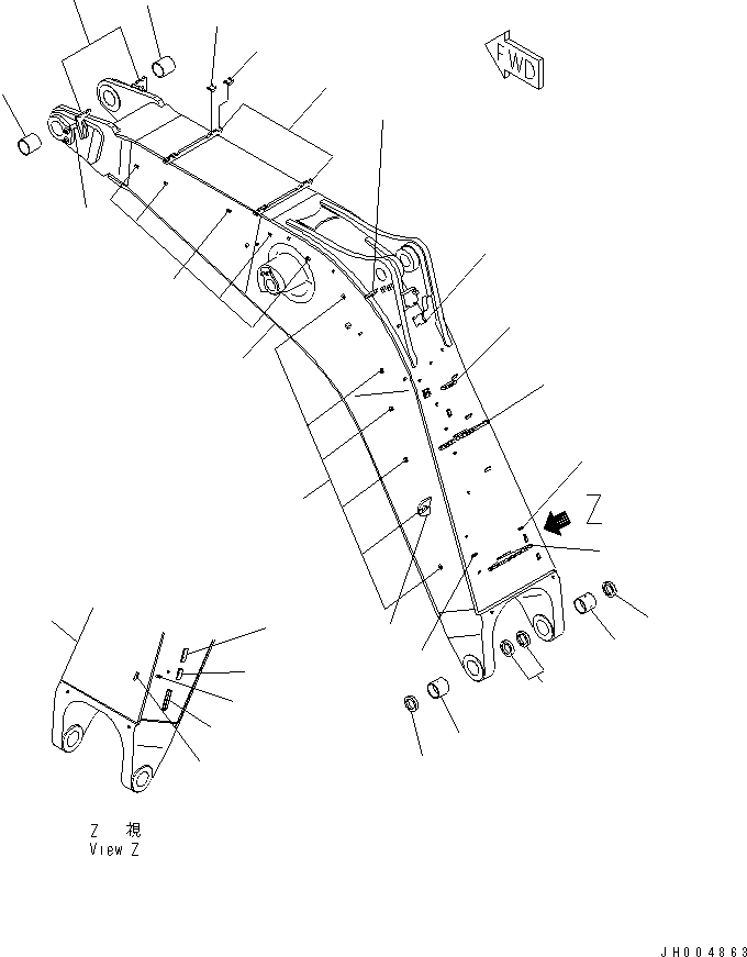 Опора (сварная) 207-62-31350 KOMATSU