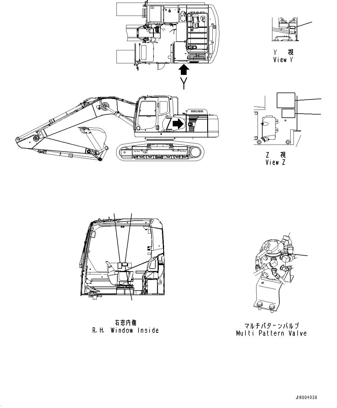Plate, Shift Pattern Select Position 205-00-31470 KOMATSU