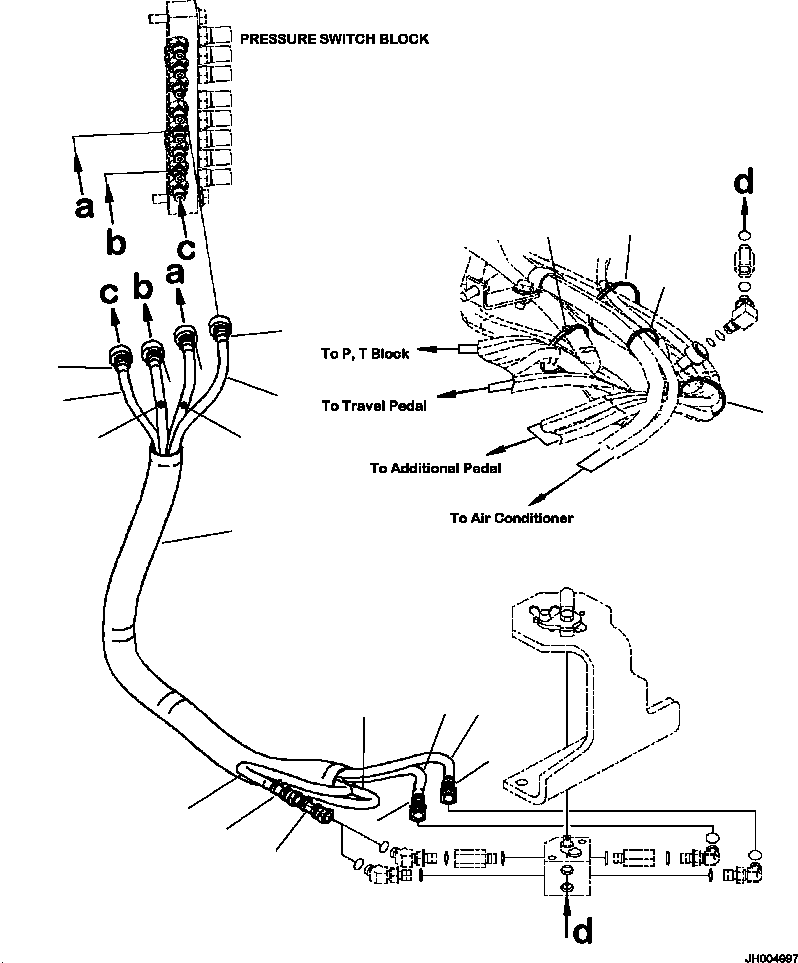 Шланг 2A6-62-12450 KOMATSU