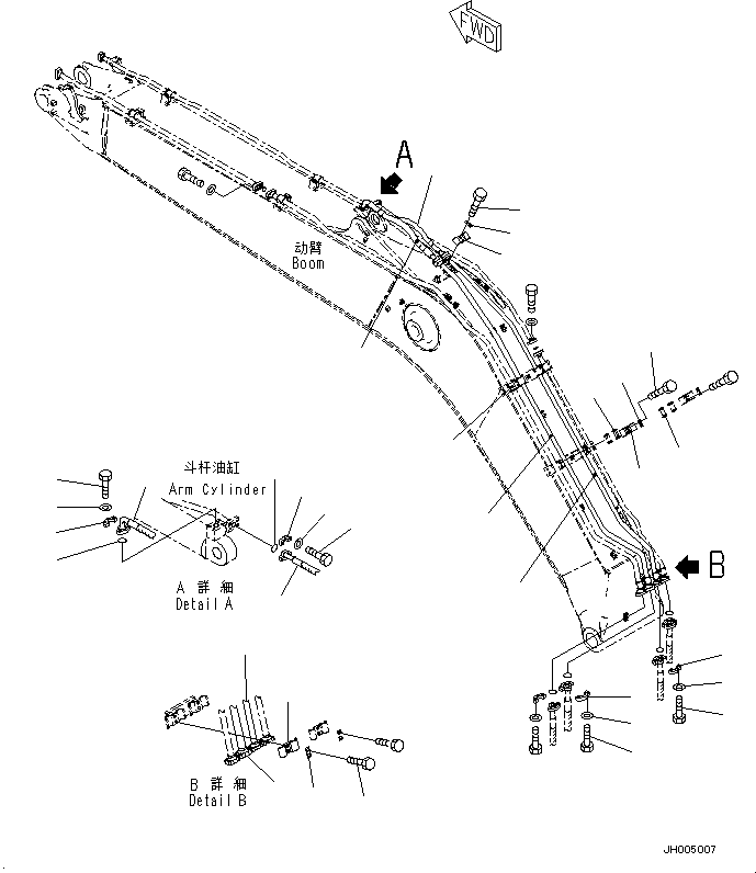 Трубка 206-62-31861 KOMATSU