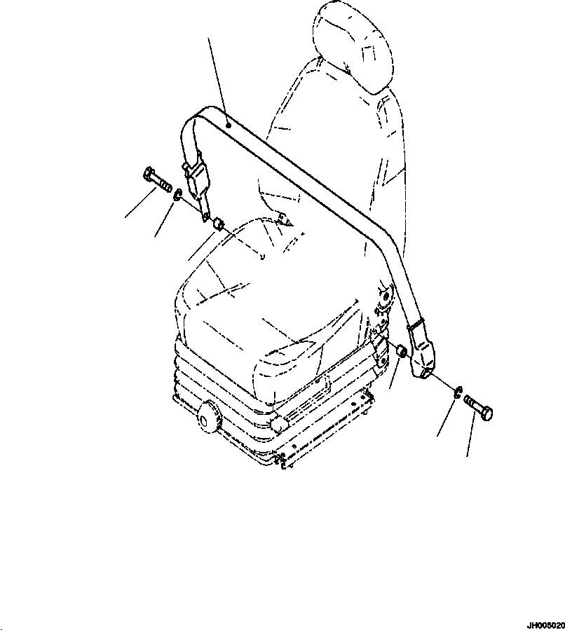 Seat Belt Assembly 2A5-57-11141 KOMATSU