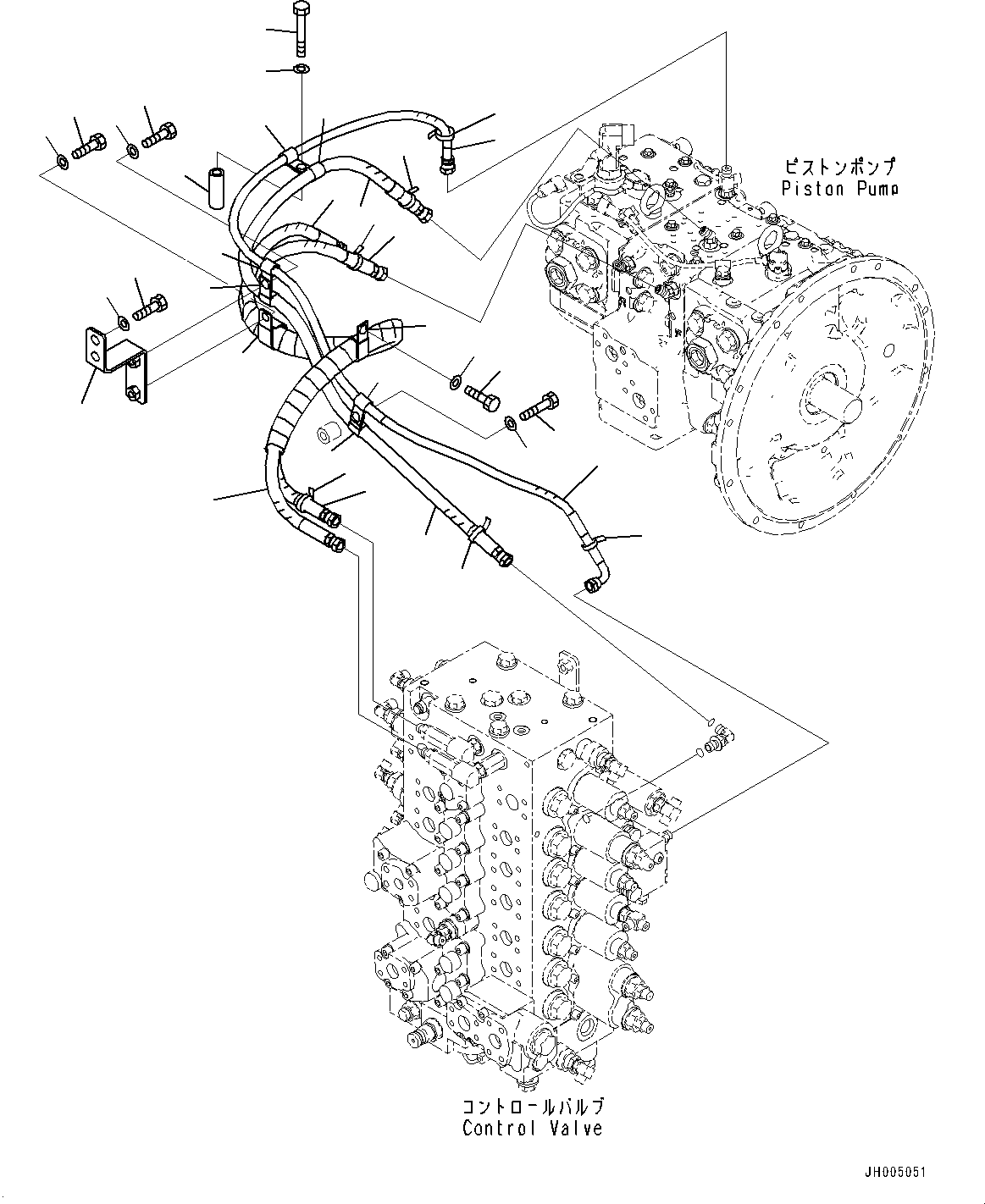 Шланг в сборе 2A5-62-13772 KOMATSU