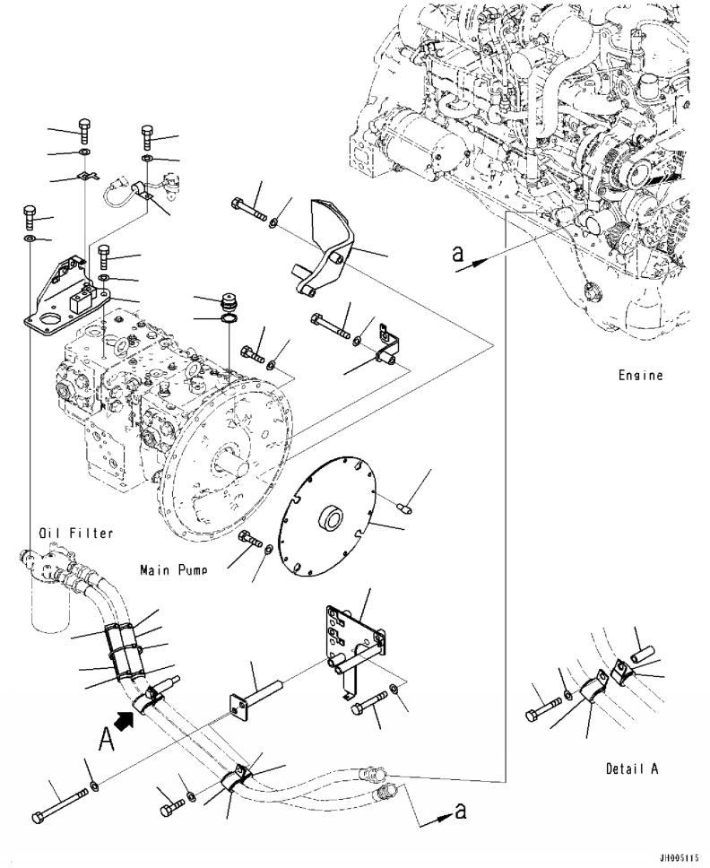 Кронштейн 2A5-62-15131 KOMATSU
