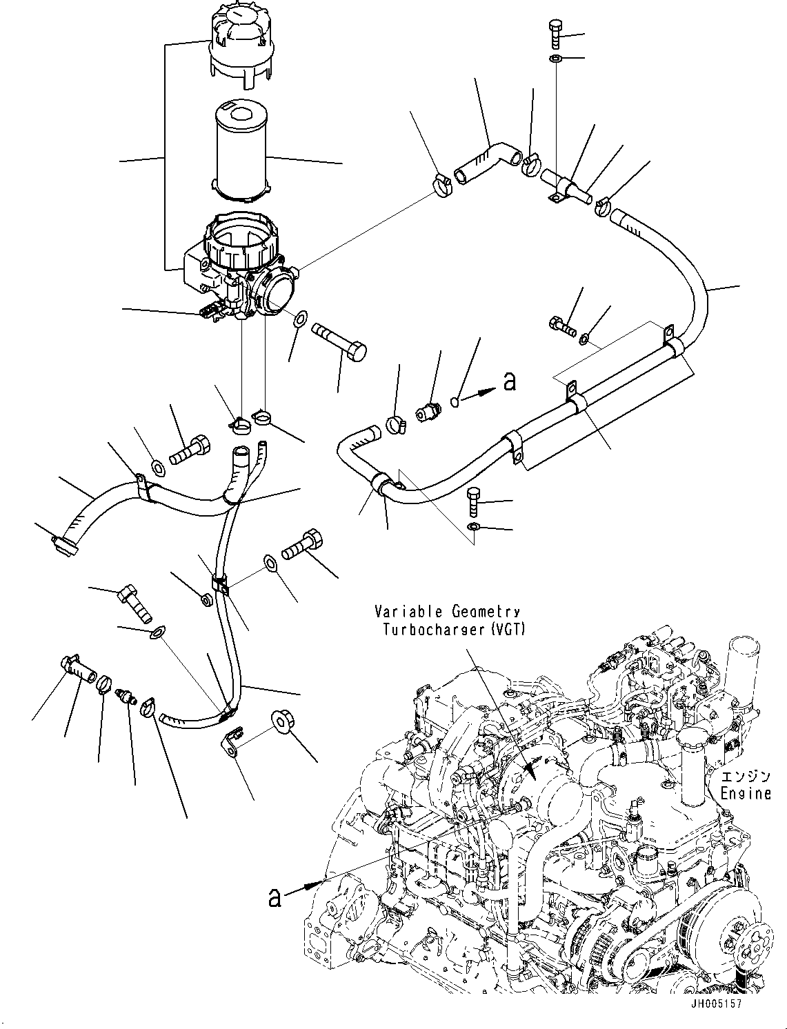 Шланг 2A5-01-11813 KOMATSU
