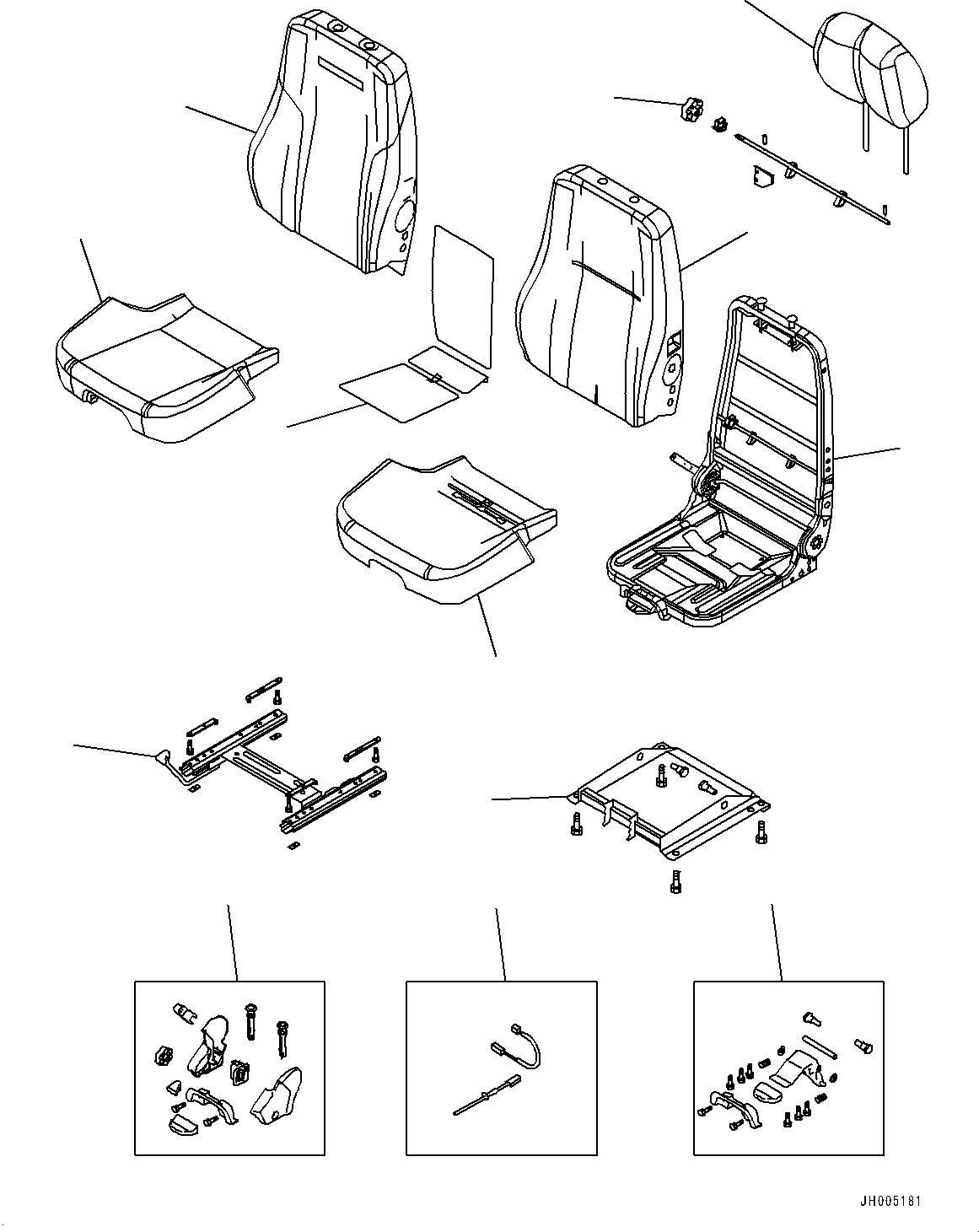 BACK COVER KIT AS20349 KOMATSU