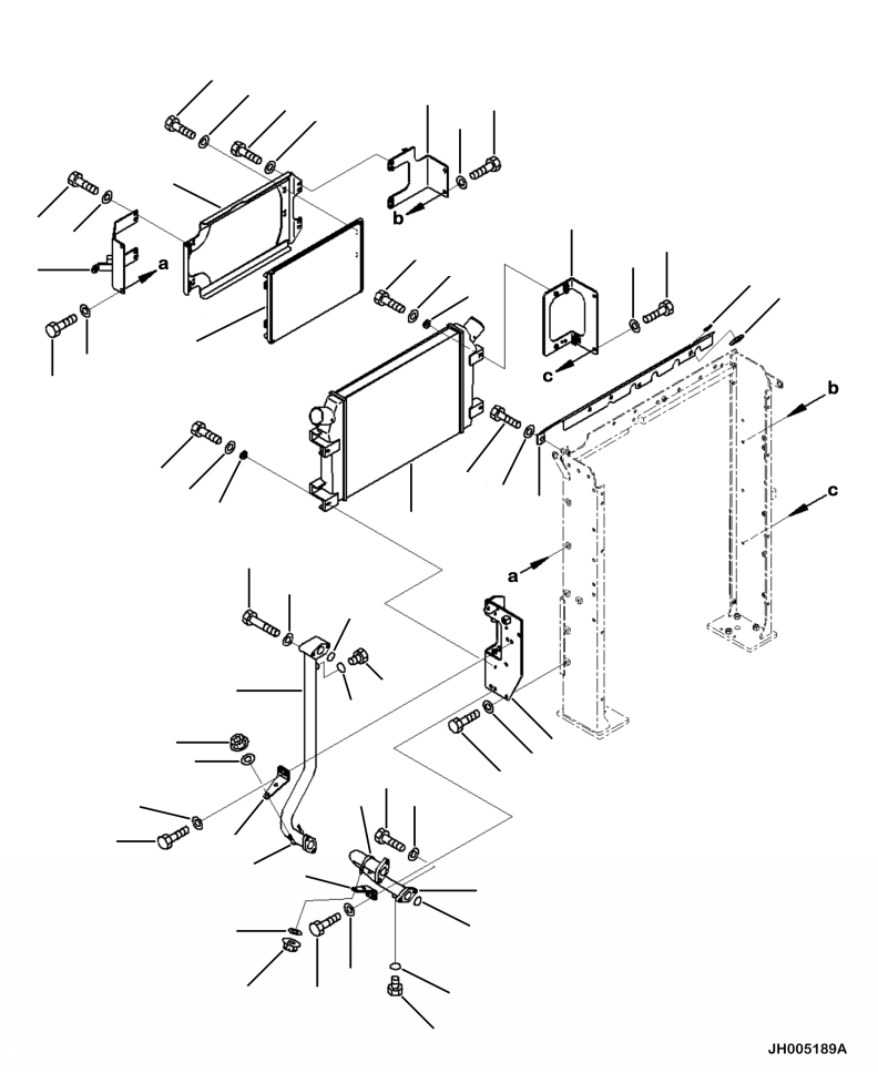 AFTERCOOLER ASSEMBLY 207-03-A1360 KOMATSU