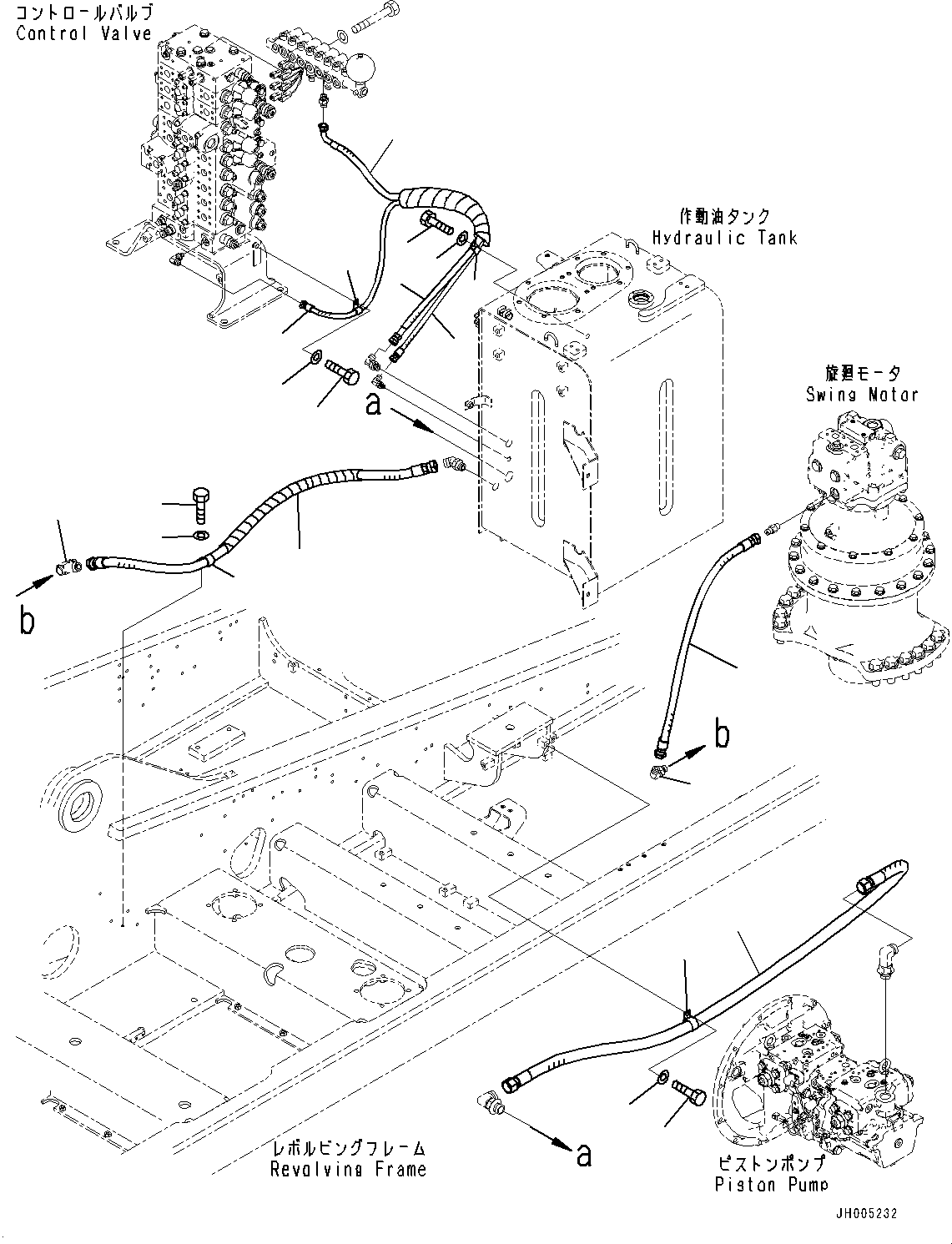 Шланг с торцевым уплотнением 02763-00413 KOMATSU