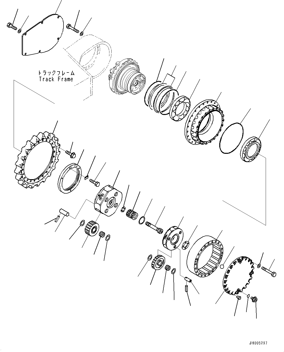 Бортовой редуктор в сборе 207-27-00650 KOMATSU
