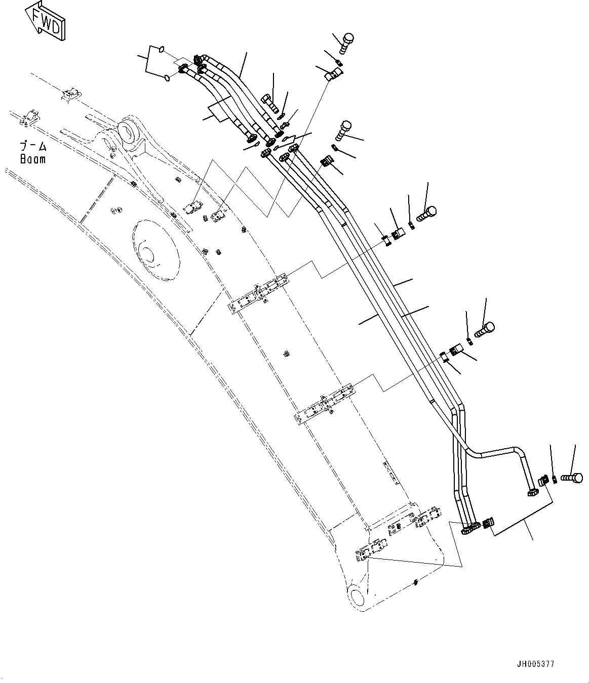 Трубка 207-62-44160 KOMATSU