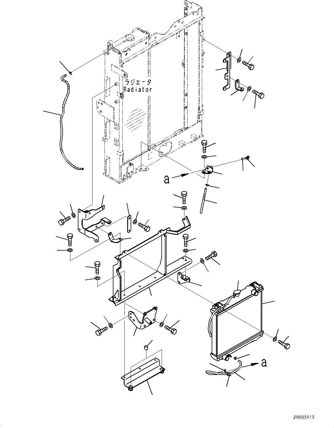 Radiator Core Assembly 205-03-31231 KOMATSU