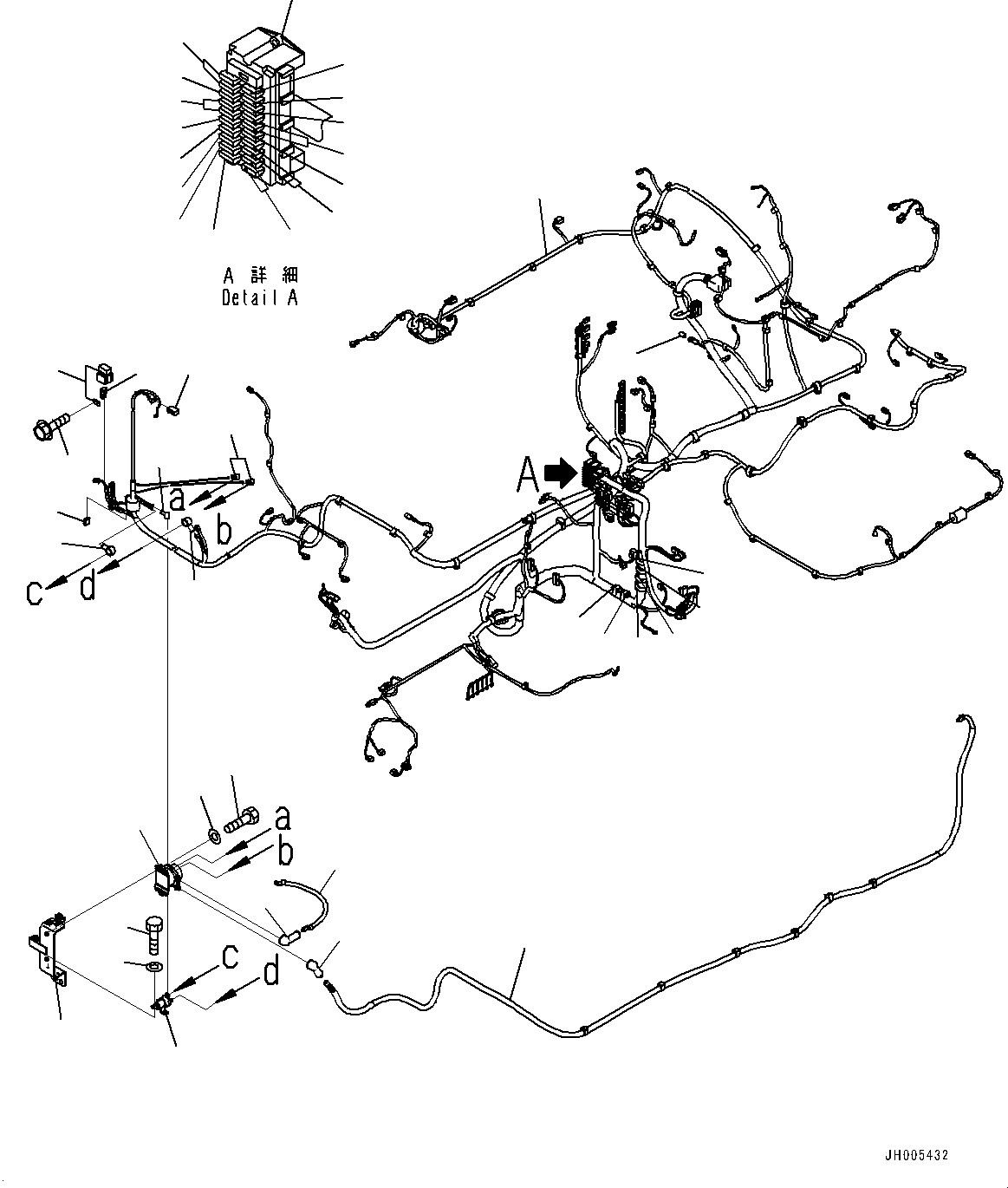 WIRING HARNESS, WASTE HANDLER 207-06-A8732 KOMATSU