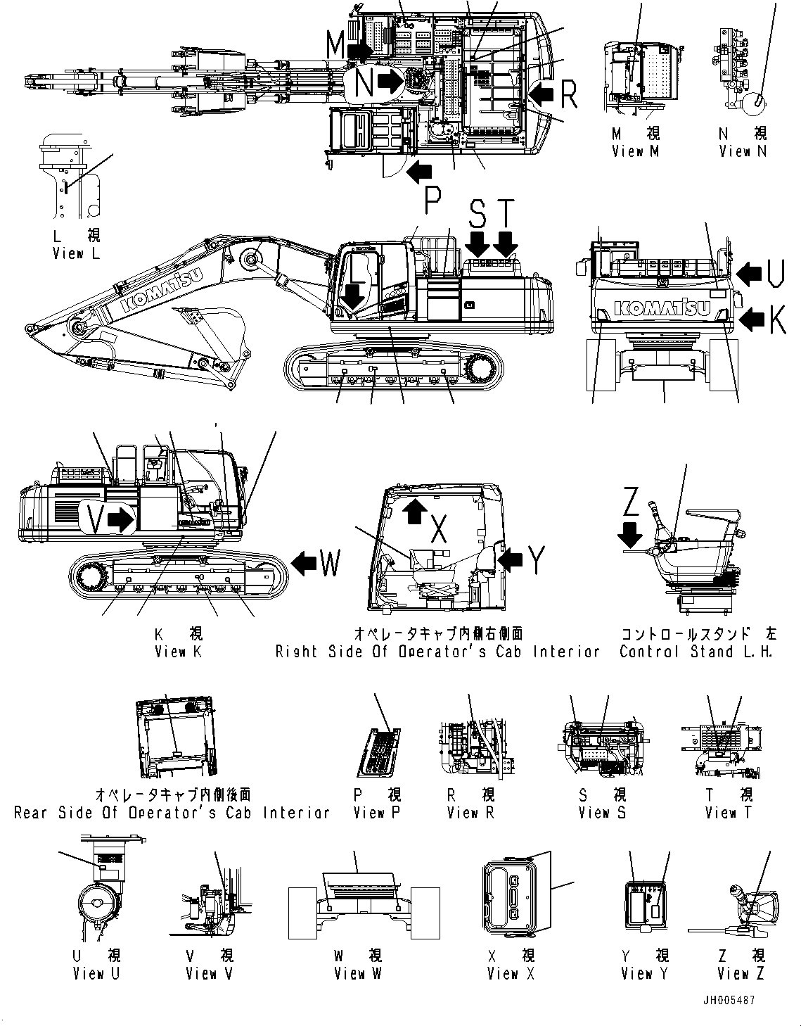 DECAL, PC390LL 207-00-A8850 KOMATSU
