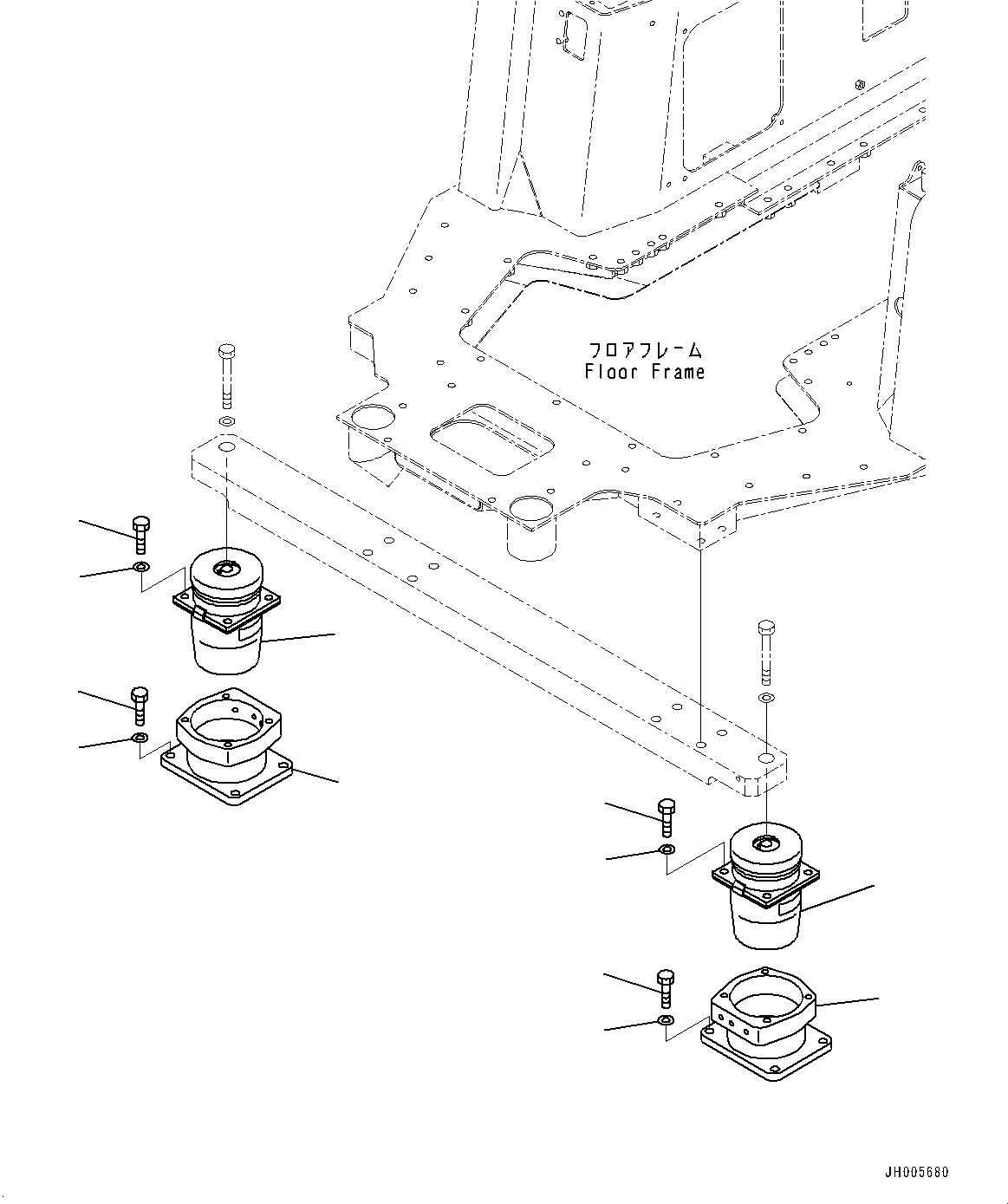 Амортизирующая подушка 198-54-81360 KOMATSU