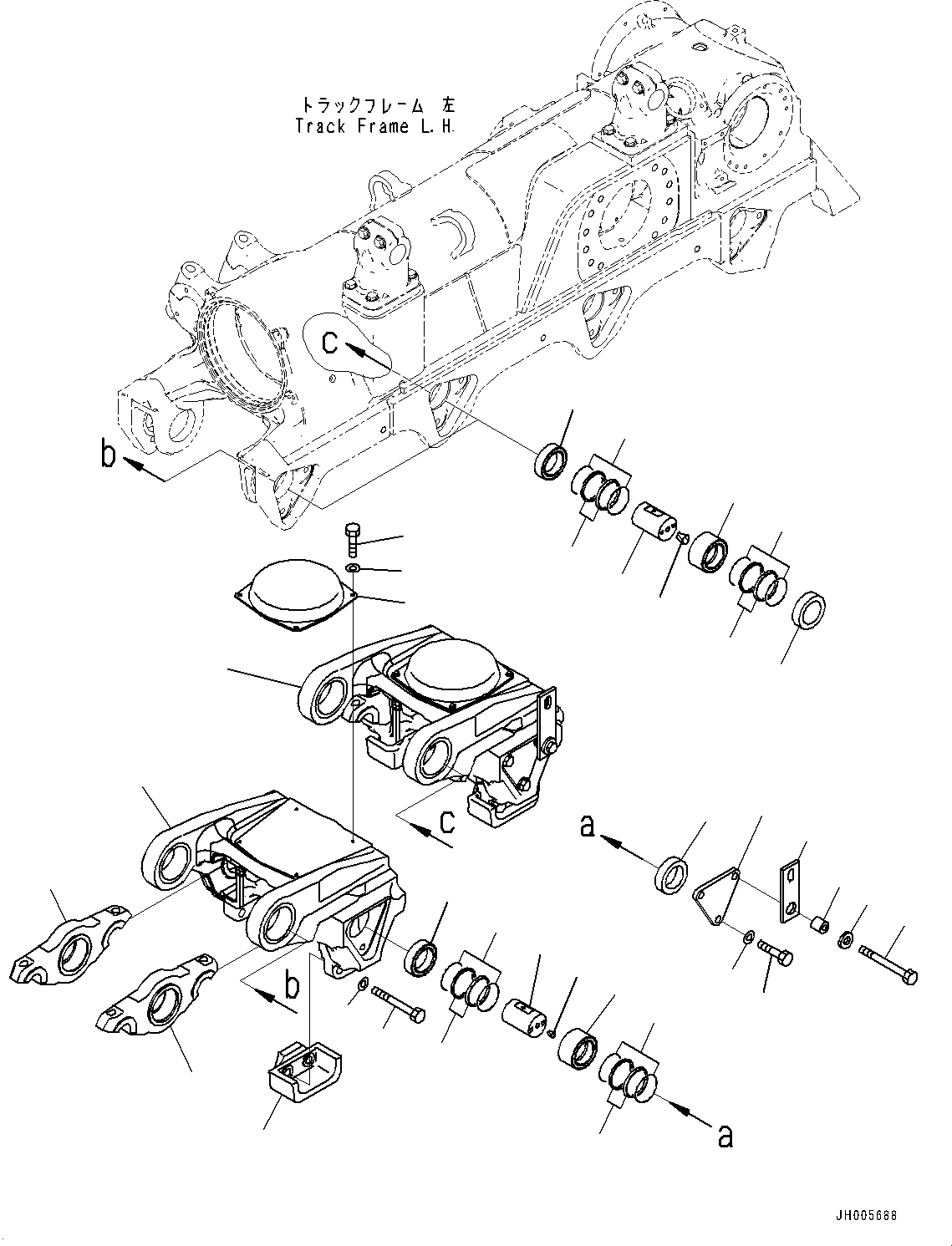 Bogie Assembly 198-30-07310 KOMATSU