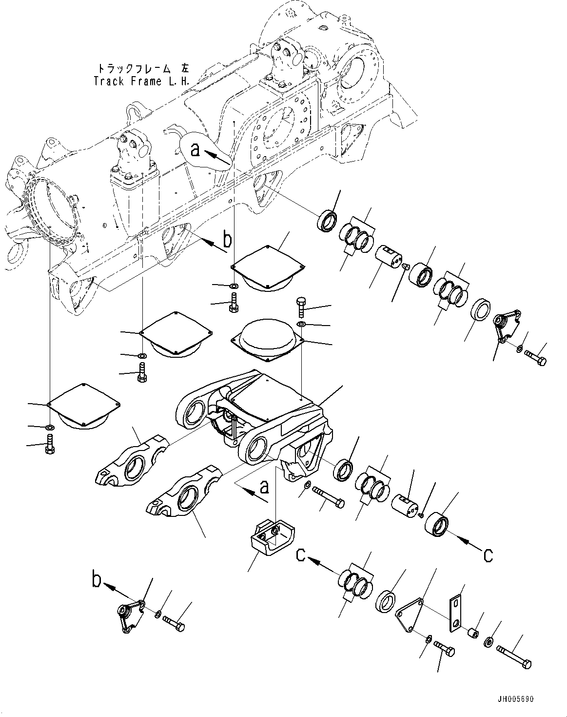 Балансирная тележка 198-30-73231 KOMATSU