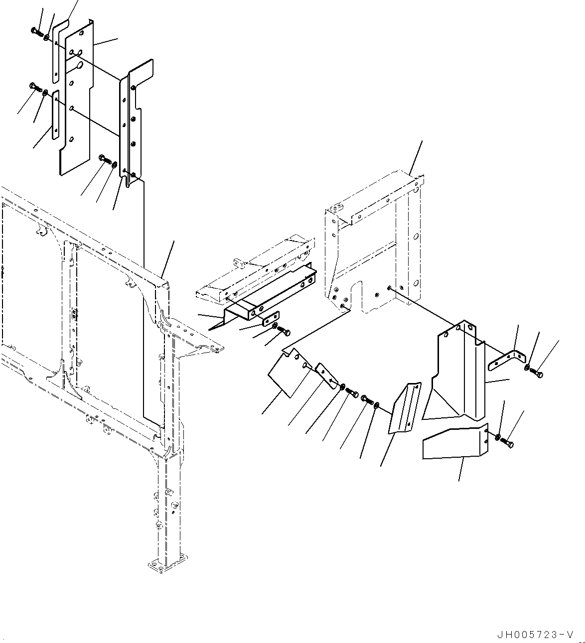 Крышка 21N-54-44341 KOMATSU