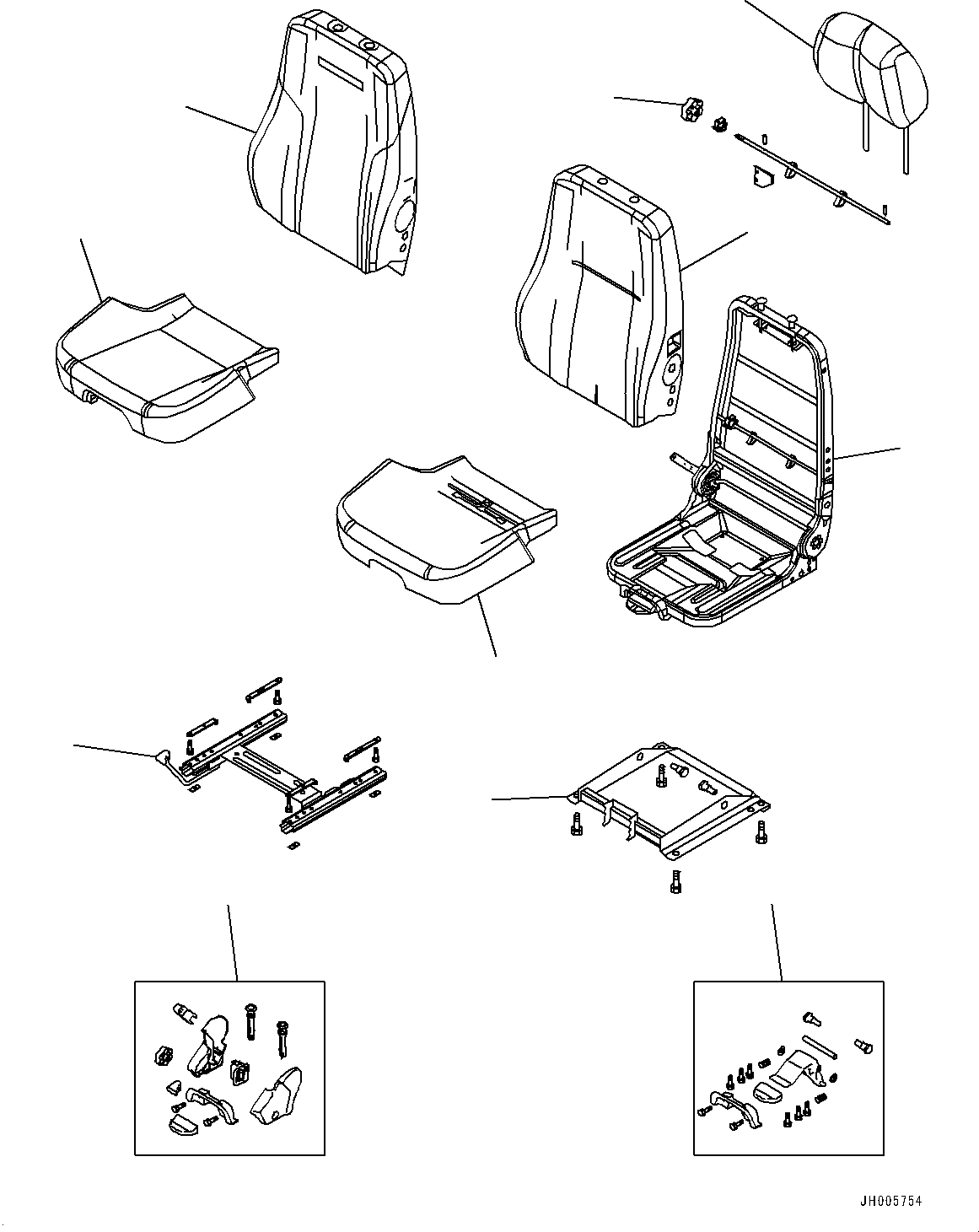 Back Cover Kit AS203497 KOMATSU