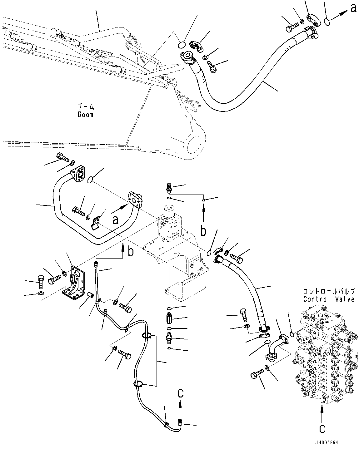 Трубка 208-62-47170 KOMATSU