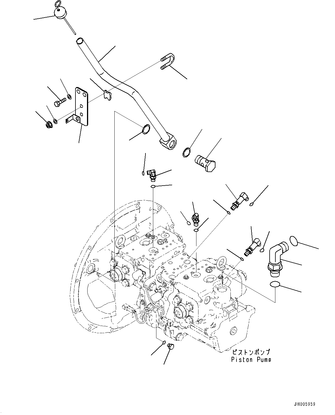 Трубка 207-01-41412 KOMATSU