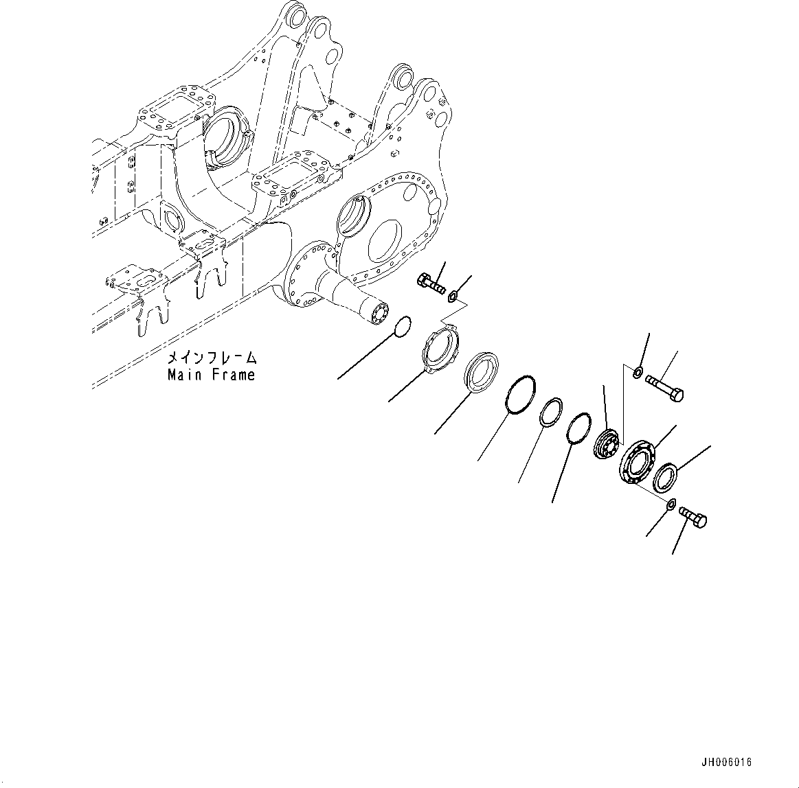 Seal(Equalizer Bar and Pivot Shaft,Pivot Shaft,Dual Tilt Dozer) (195-50-22151) KOMATSU
