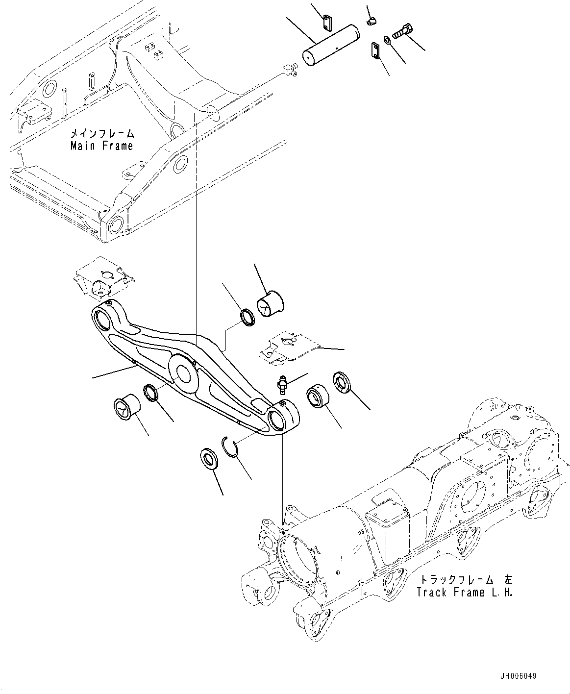 Equalizer Bar Assembly 195-50-00282 KOMATSU