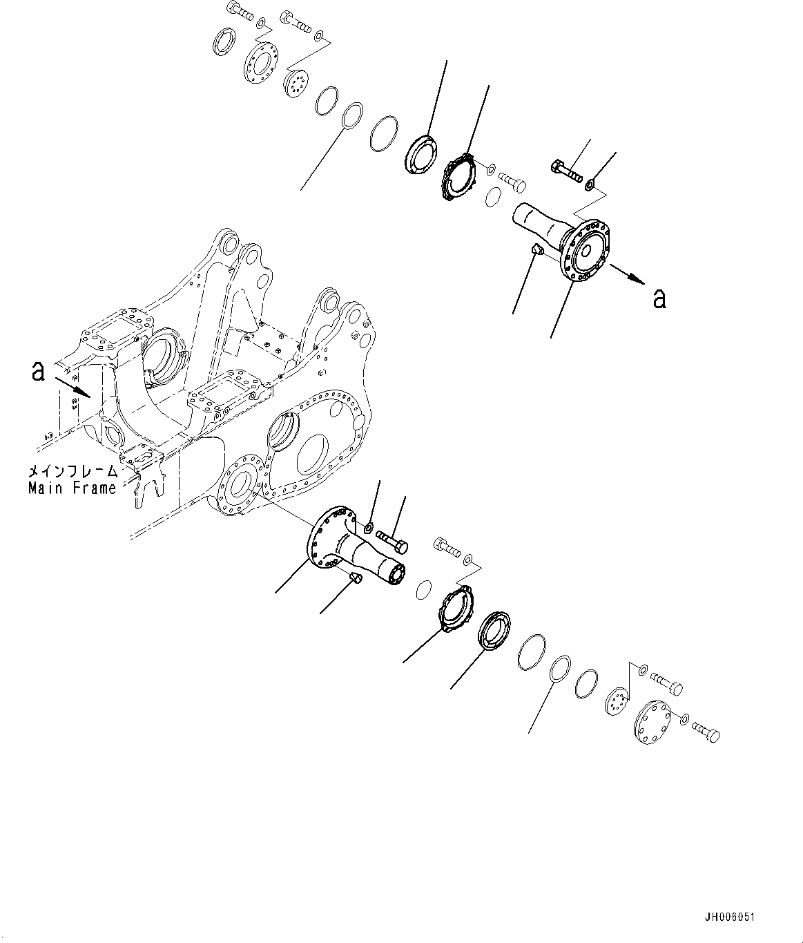 Spacer(Track Frame,Pivot, R.H.) (195-50-22170) KOMATSU