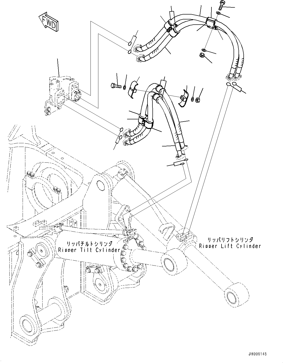 Шланг фланцевого типа 07097-01016 KOMATSU