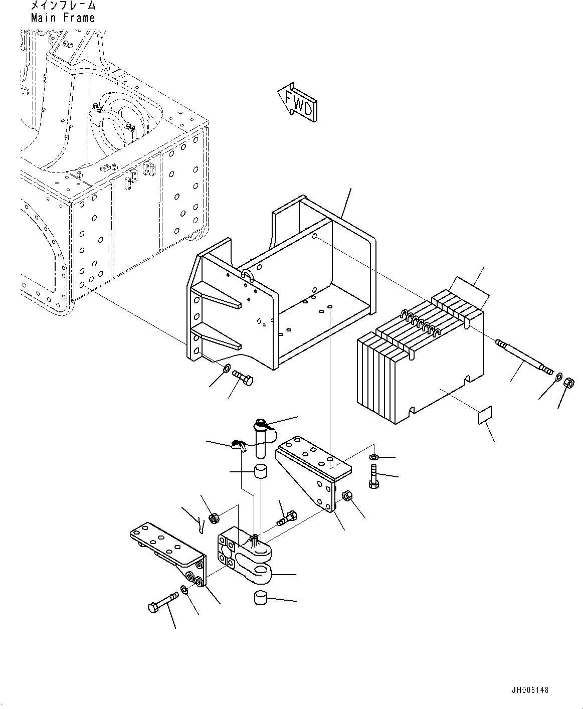 Counterweight Assembly 175-69-00024 KOMATSU