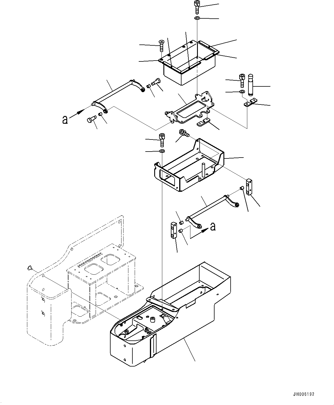 Болт с внутренним шестигранником 01252-B0414 KOMATSU