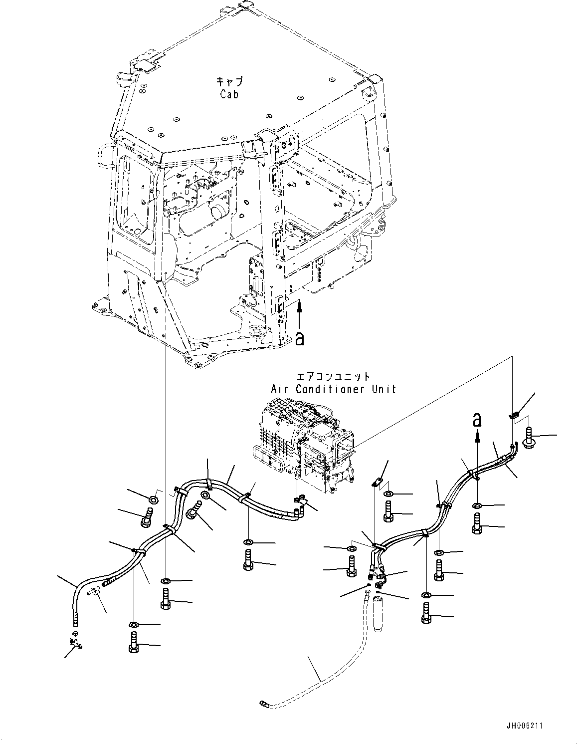 Шланг 17A-911-5541 KOMATSU