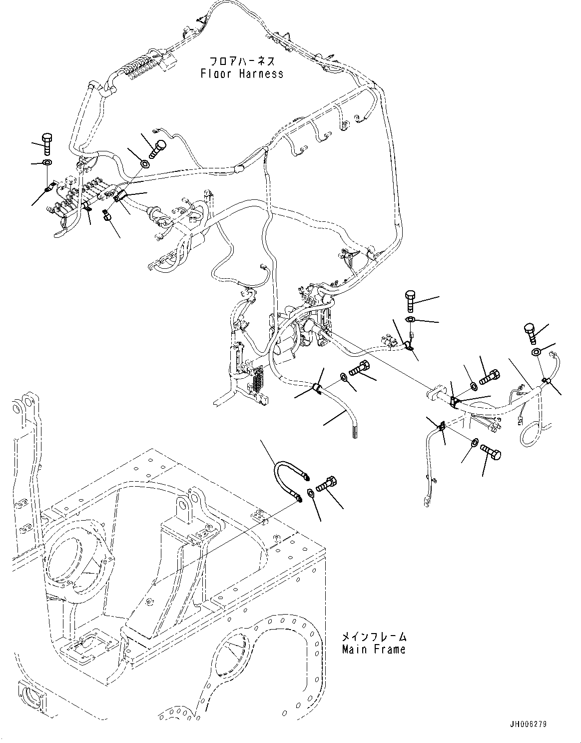 Провод массы 08028-56045 KOMATSU