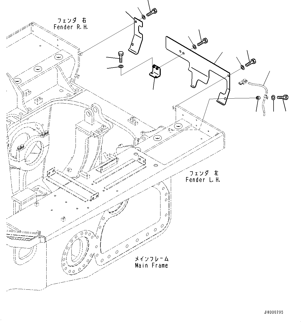 Tube(Fuel Tank,Working Lamp, Rear) (07270-01060) KOMATSU