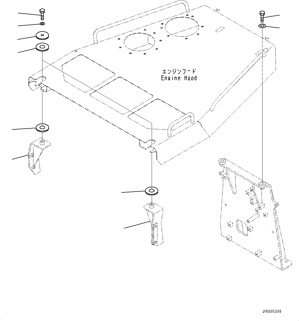 Bracket(Radiator Guard Related Parts,Bracket) (17A-54-52161) KOMATSU