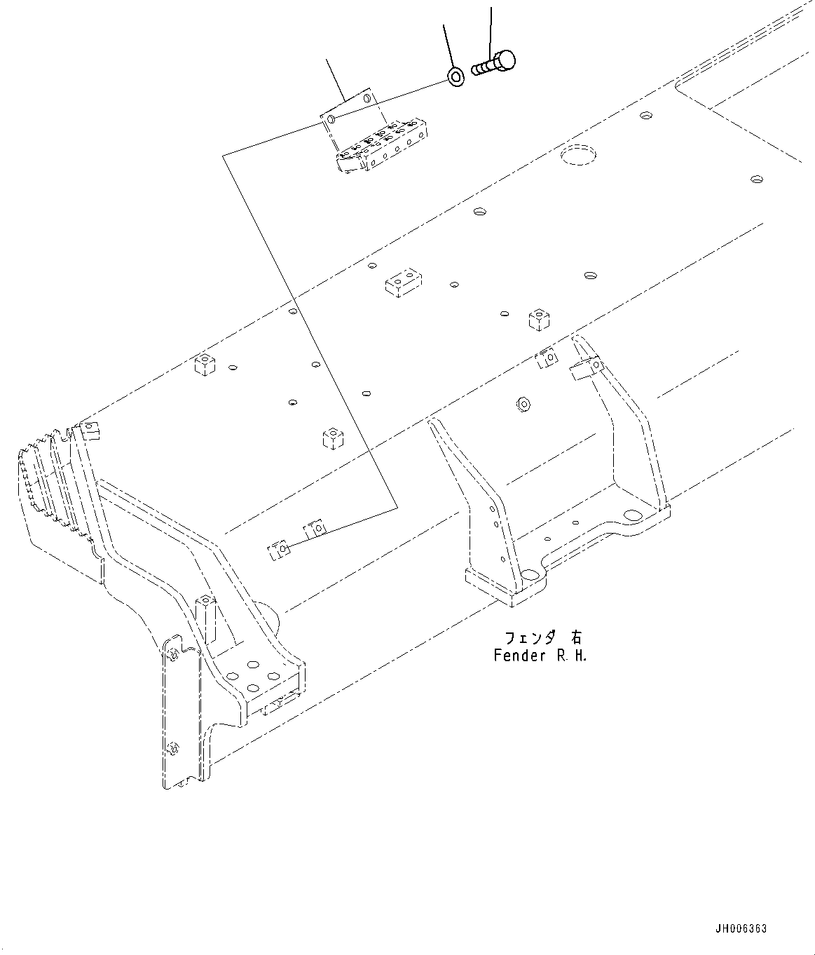 Bracket(Power Train,Concentrated Piping) (17A-49-41341) KOMATSU