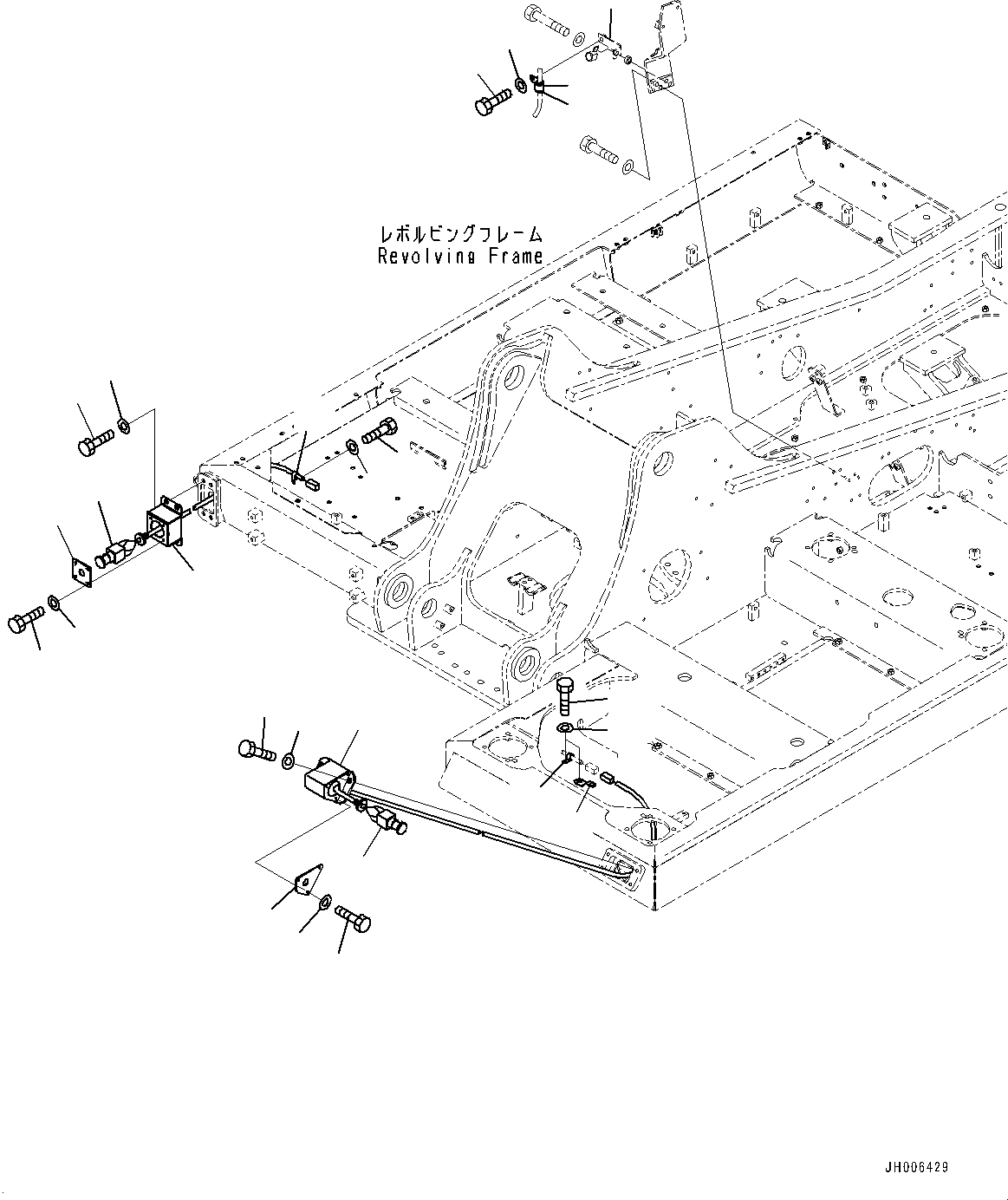 Bracket(Quick Coupler Piping,Piping) (203-06-61730) KOMATSU