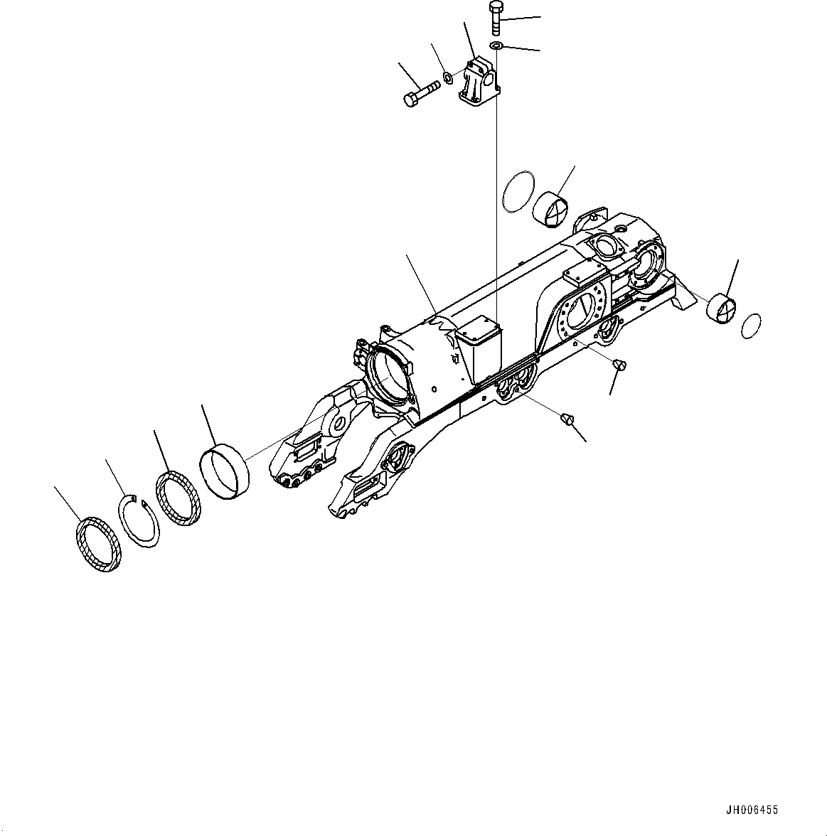 Track Frame Assembly 17M-30-00531 KOMATSU