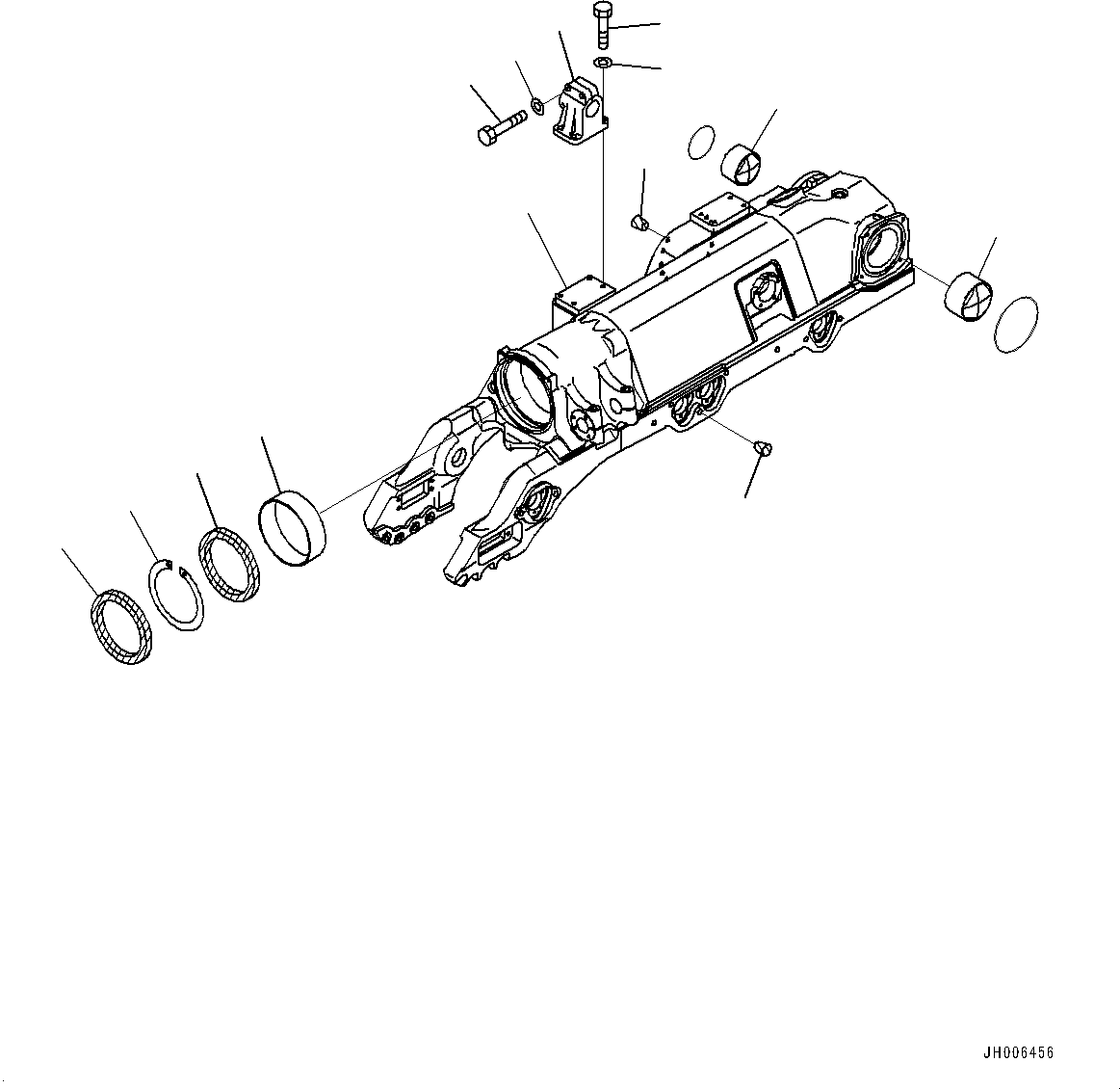 Track Frame Assembly 17M-30-00541 KOMATSU
