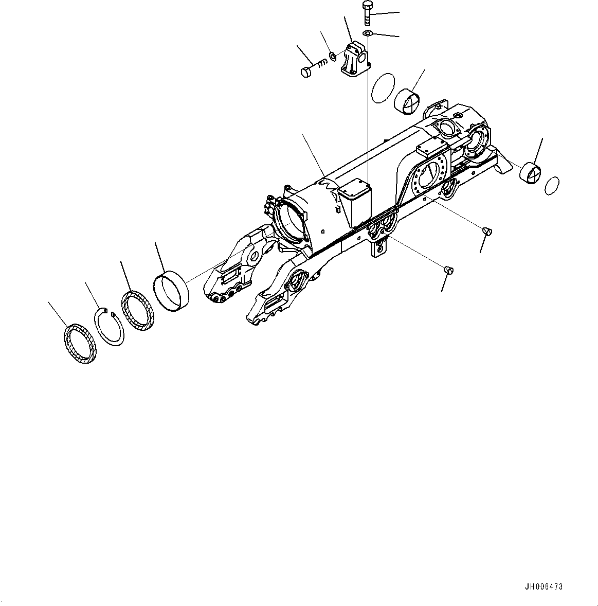 Track Frame Assembly 17M-30-00611 KOMATSU