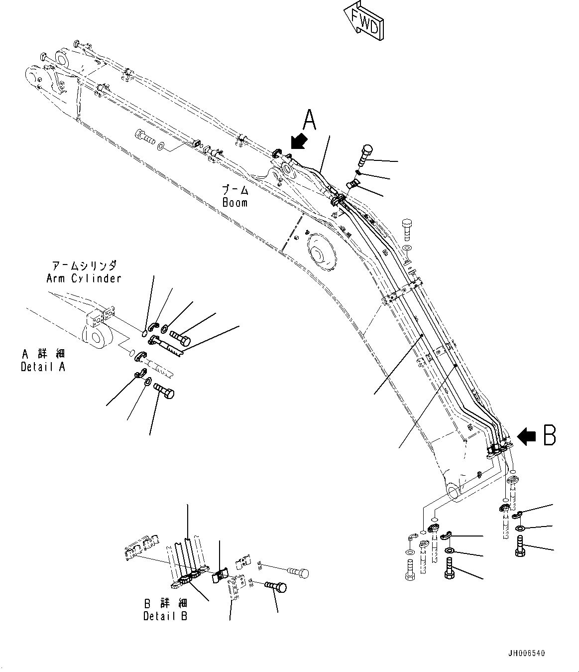 Bracket(Boom,Arm Lock Valve Piping,Quick Coupler) (206-62-32881) KOMATSU