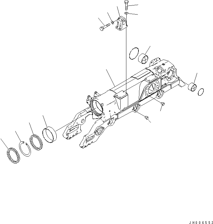 Track Frame Assembly 17M-30-00811 KOMATSU