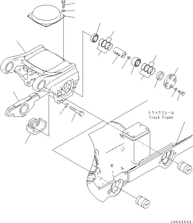 Bogie Assembly 17M-30-00841 KOMATSU