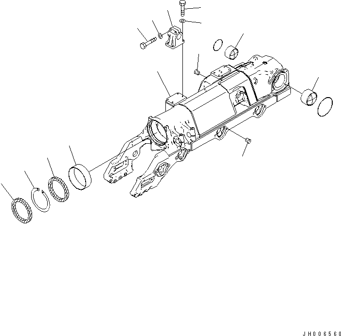 Track Frame Assembly 17M-30-00821 KOMATSU